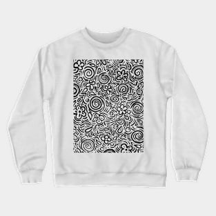 Flower art doodle art Crewneck Sweatshirt